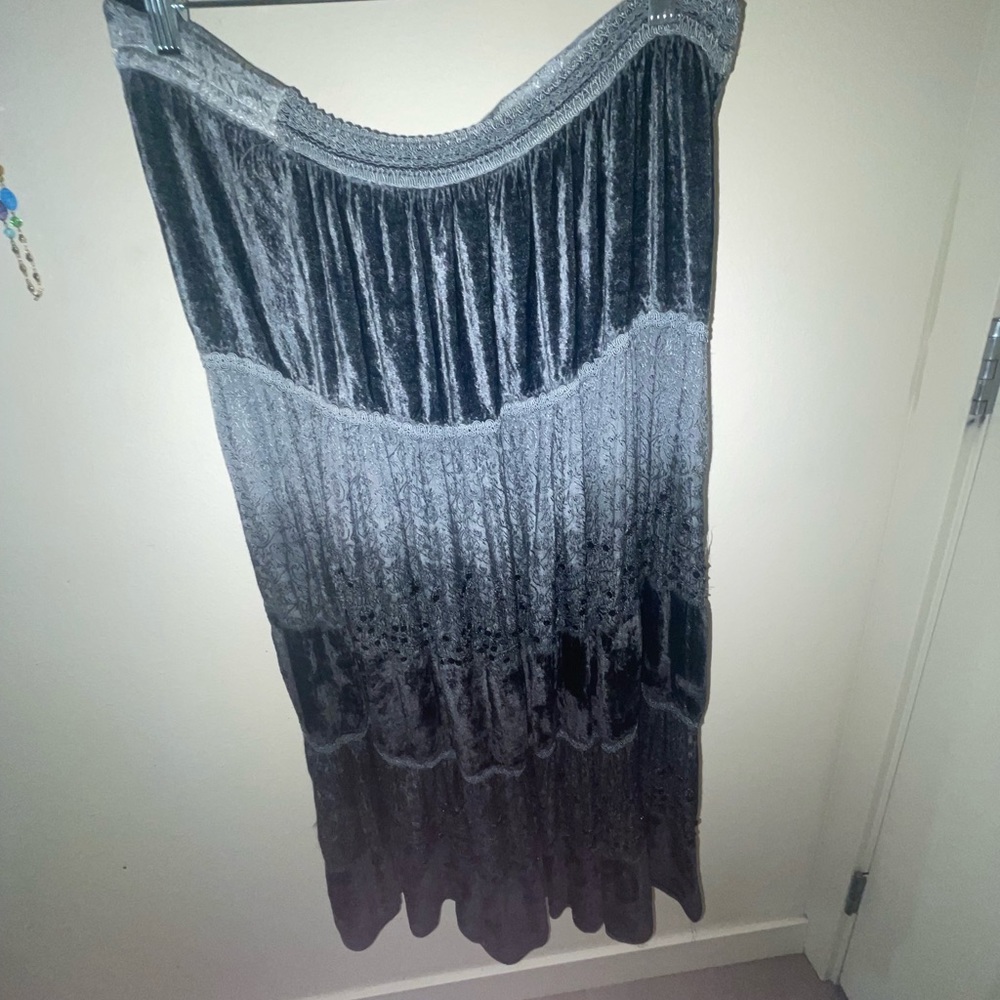 Just Cruising grey and black gradient full length skirt 36 in waist